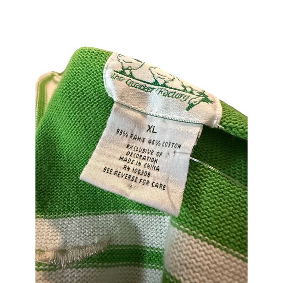 Quacker Factory women's striped cardigan with an embroidered lighthouse - Picture 7 of 8